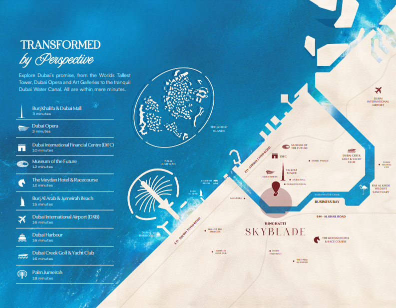 Skyblade Downtown Dubai Location